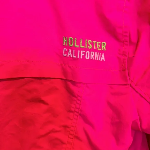 Hollister California medium hot pink fleece lined jacket - Picture 3 of 6